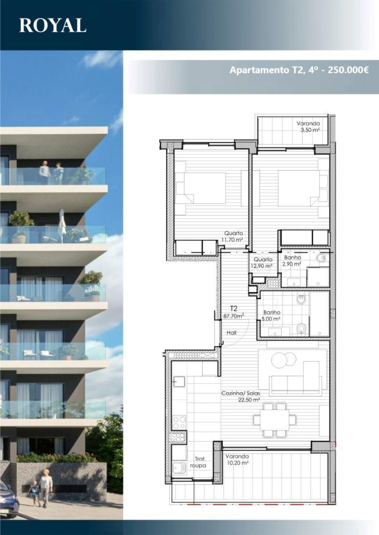 Apartamento T2 para Venda em Fânzeres e São Pedro da Cova Foto 9