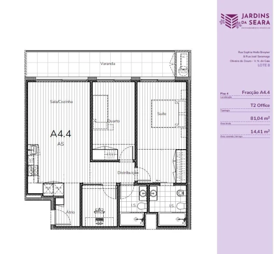 Apartamento T2 para Venda em Oliveira do Douro Foto 7