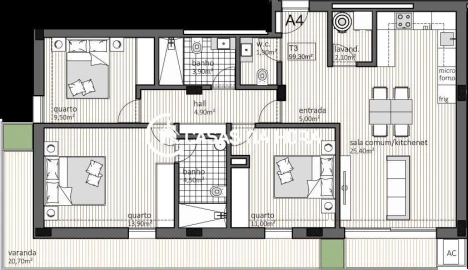 Apartamento T3 para Venda em Paranhos