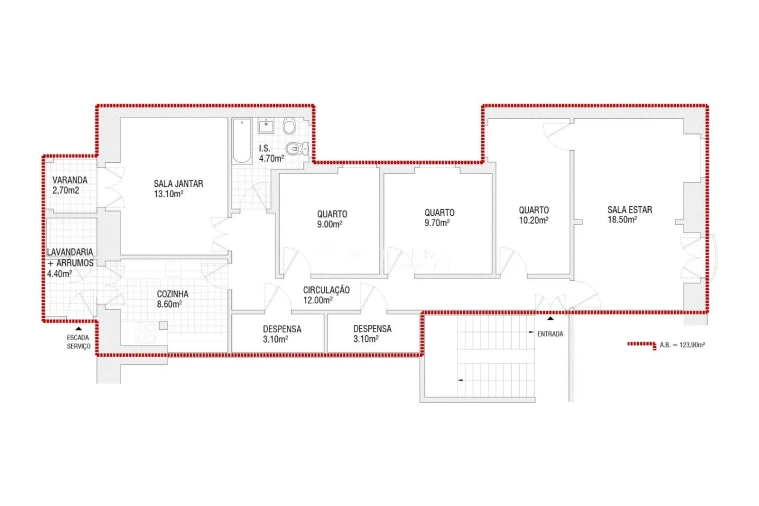 Apartamento T4 para Venda em Campo de Ourique Foto 20