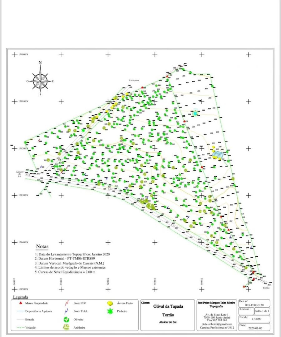 Quinta T0 para Venda em Torrão Planta 1