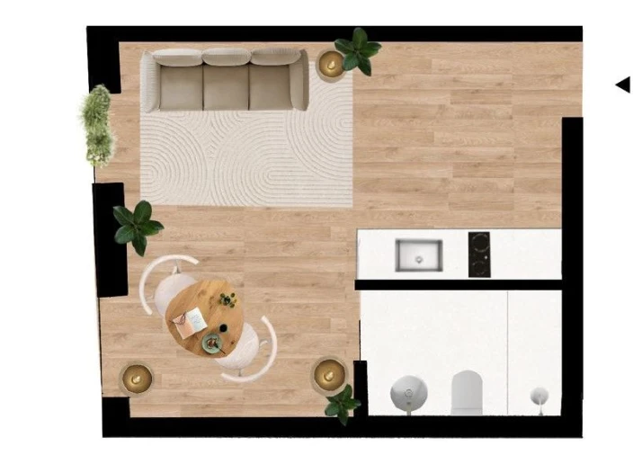 Apartamento T0 para Venda em Matosinhos e Leça da Palmeira Planta 1