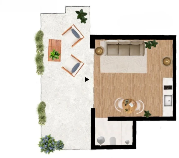 Apartamento T0 para Venda em Matosinhos e Leça da Palmeira Planta 1