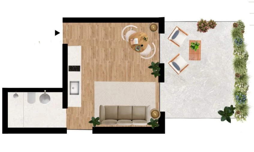 Apartamento T0 para Venda em Matosinhos e Leça da Palmeira Planta 1