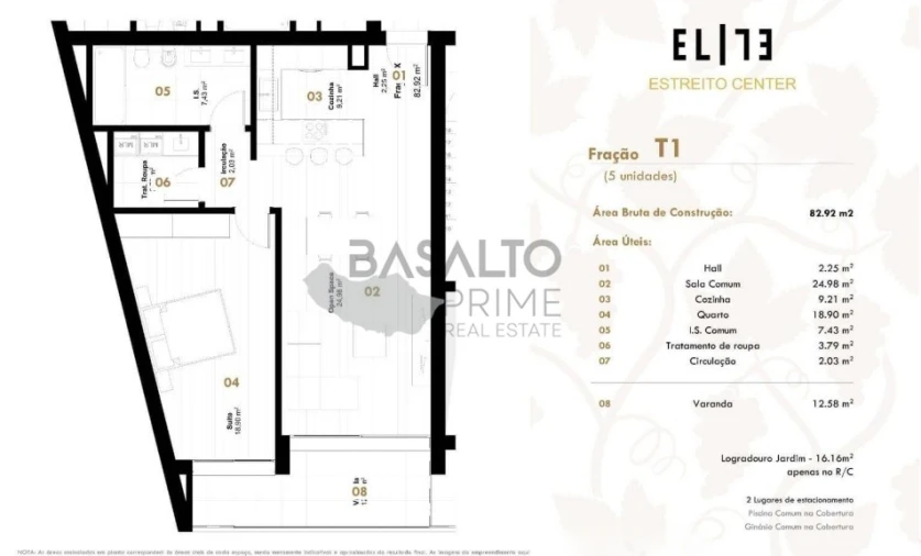 Apartamento T1 para Venda em Estreito de Camara de Lobos Foto 2
