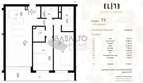 Apartamento T2 para Venda em Estreito de Camara de Lobos