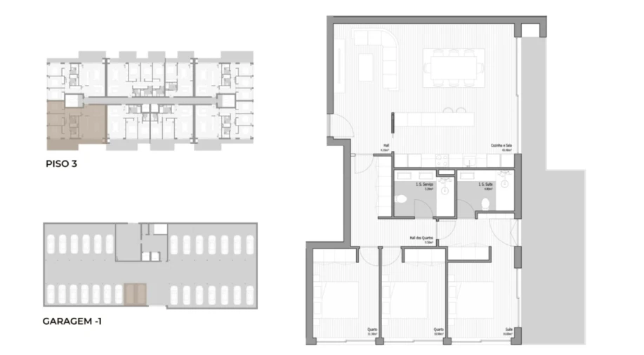 Apartamento T3 para Venda em Valongo Planta 1