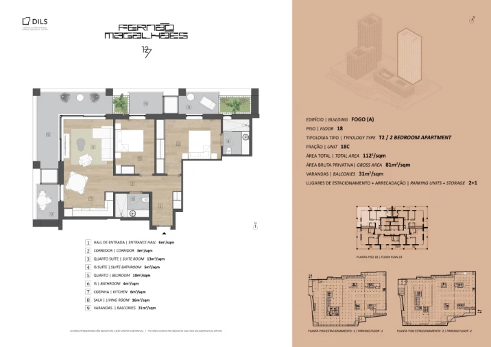 Apartamento T2 para Venda em Campanhã Planta 1