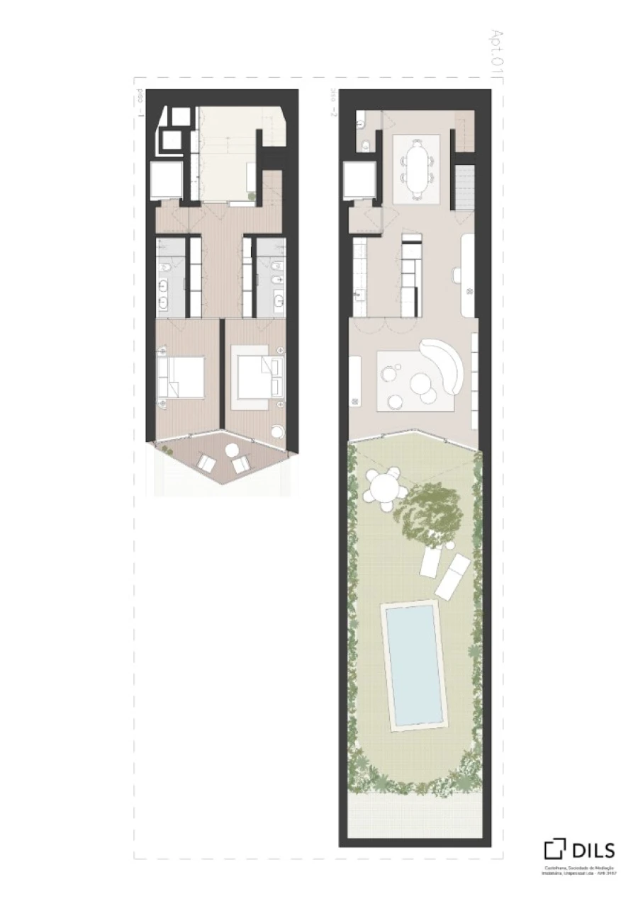 Apartamento T2 para Venda em Estrela Planta 1