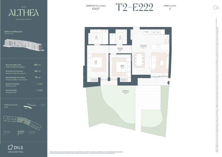 Apartamento T2 para Venda em Queluz e Belas Planta 1