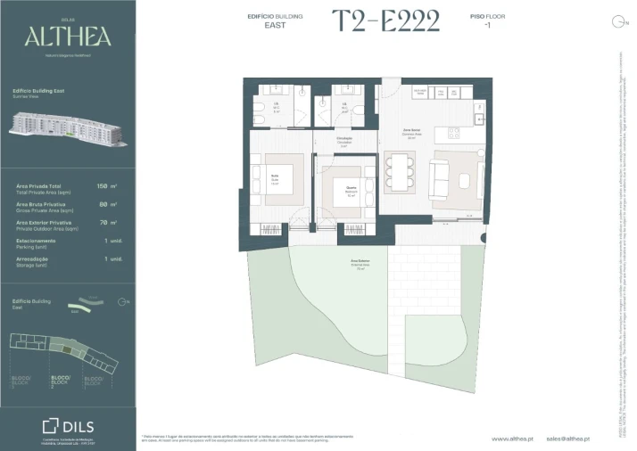 Apartamento T2 para Venda em Queluz e Belas Planta 1