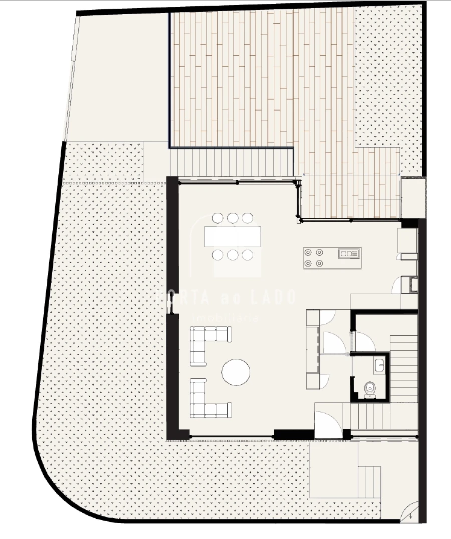 Moradia T4 para Venda em Canidelo Planta 1