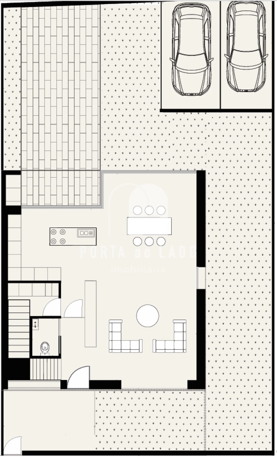 Moradia T4 para Venda em Canidelo Planta 1