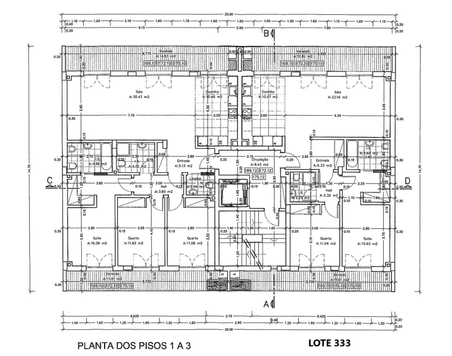 Apartamento T2 para Venda em Santo António dos Cavaleiros e Frielas Planta 2