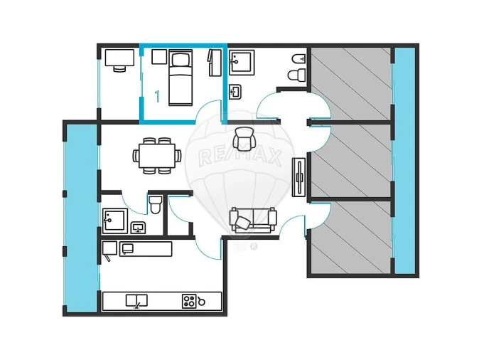 Apartamento T4 para Venda em Alvalade Foto 17