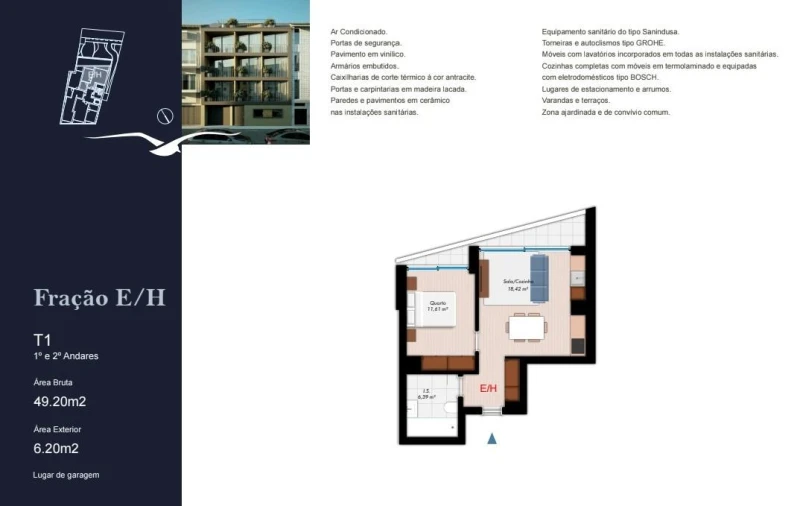 Apartamento T1 para Venda em Glória e Vera Cruz Foto 5