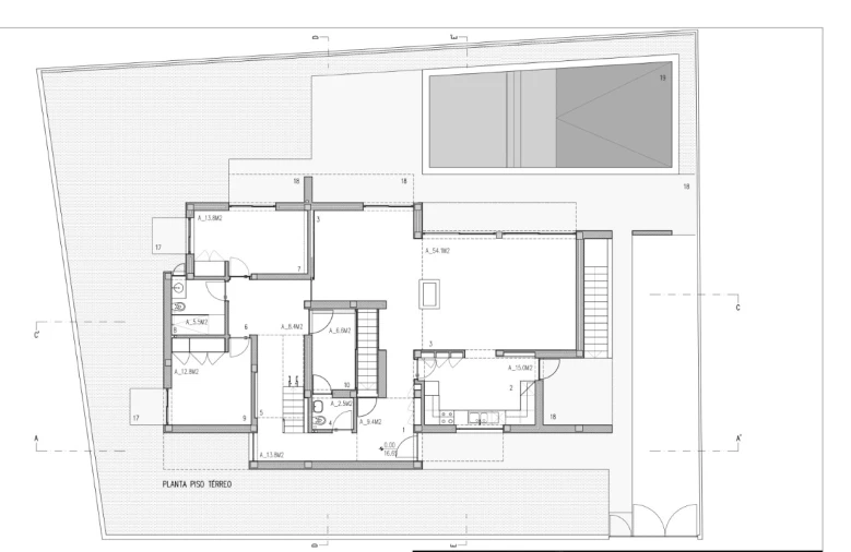 Moradia T4 para Venda em Comporta Planta 1