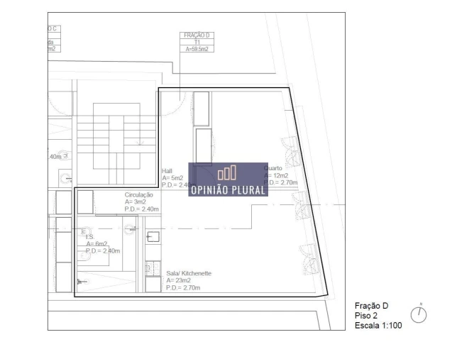 Apartamento T1 para Venda em Cedofeita, Santo Ildefonso, Sé, Miragaia, São Nicolau e Vitória Foto 25