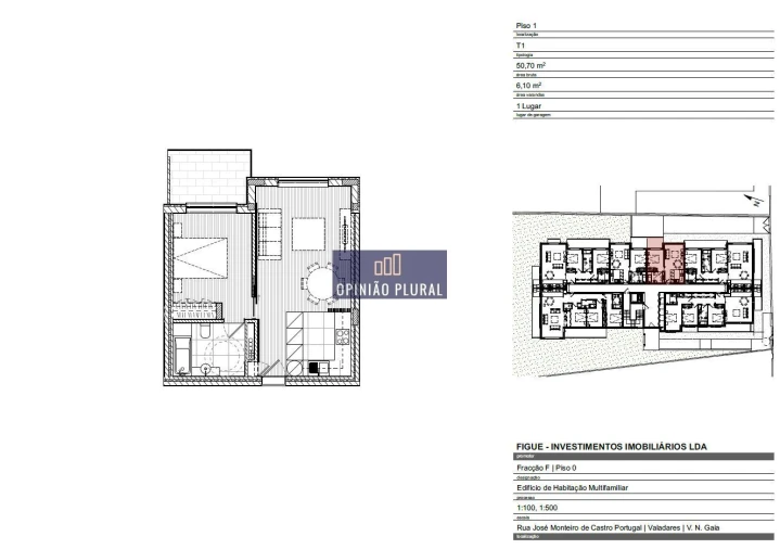 Apartamento T1 para Venda em Gulpilhares e Valadares Foto 11