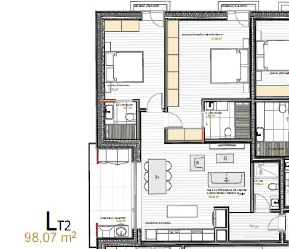 Apartamento T2 para Venda em Portimão Planta 1