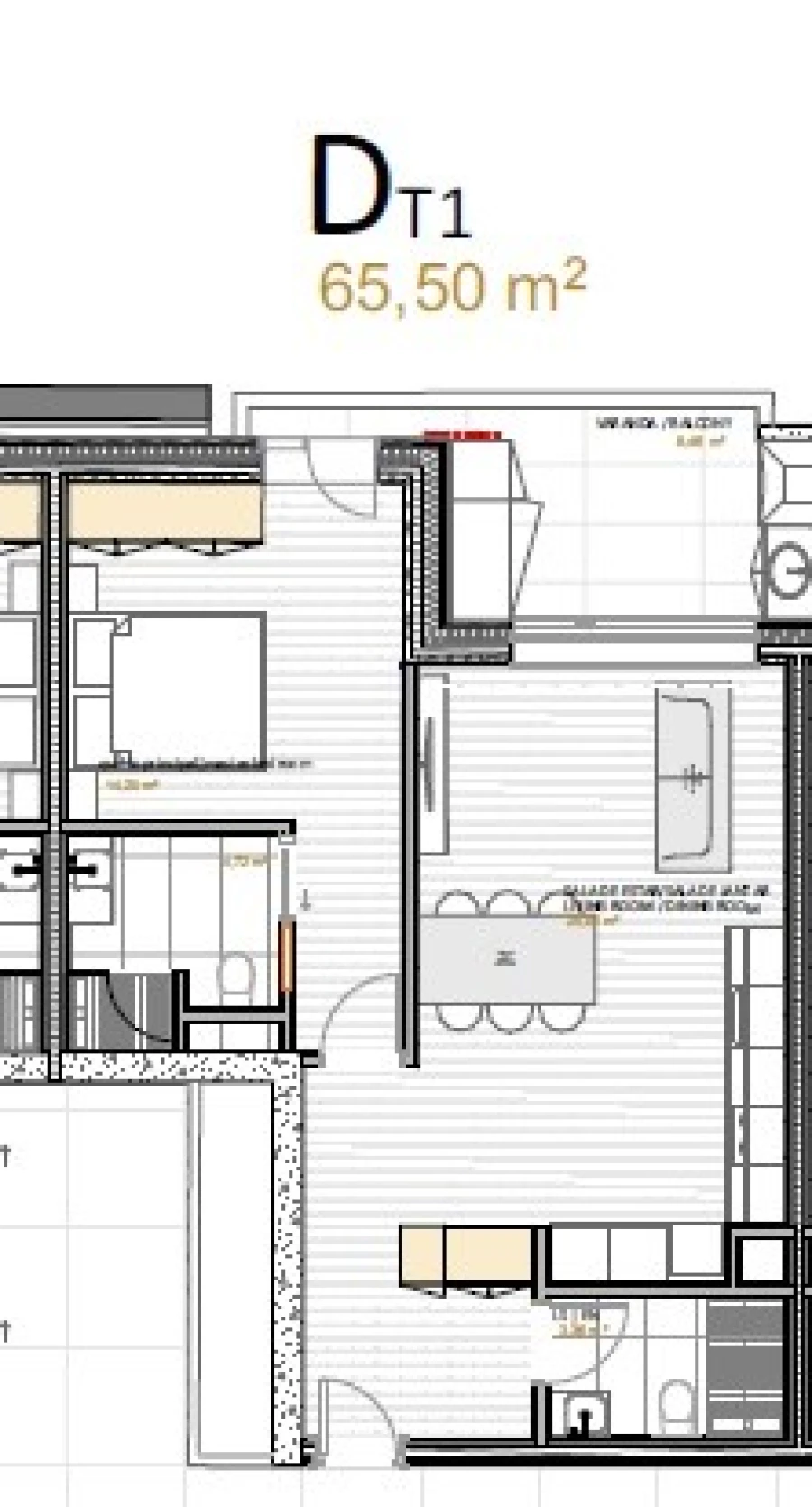 Apartamento T1 para Venda em Portimão Planta 1