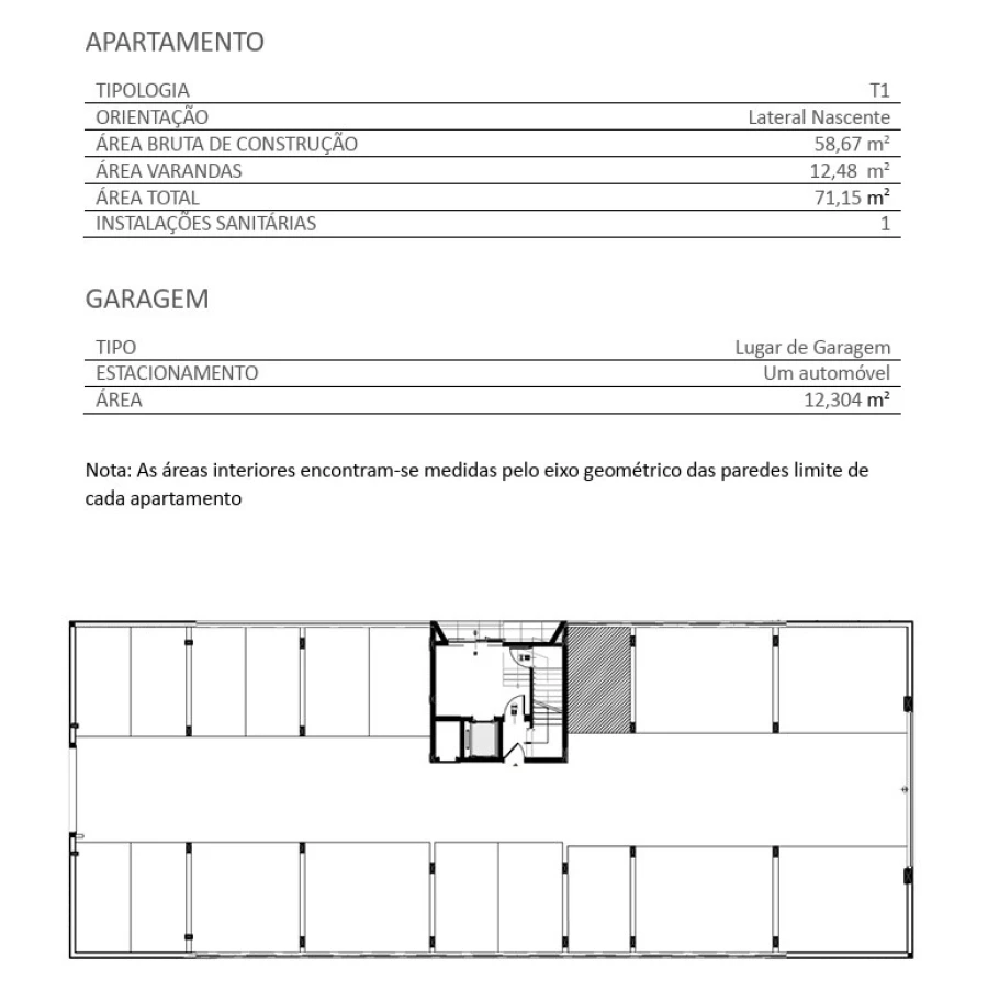 Apartamento T1 para Venda em Santa Maria Maior e Monserrate e Meadela Planta 2