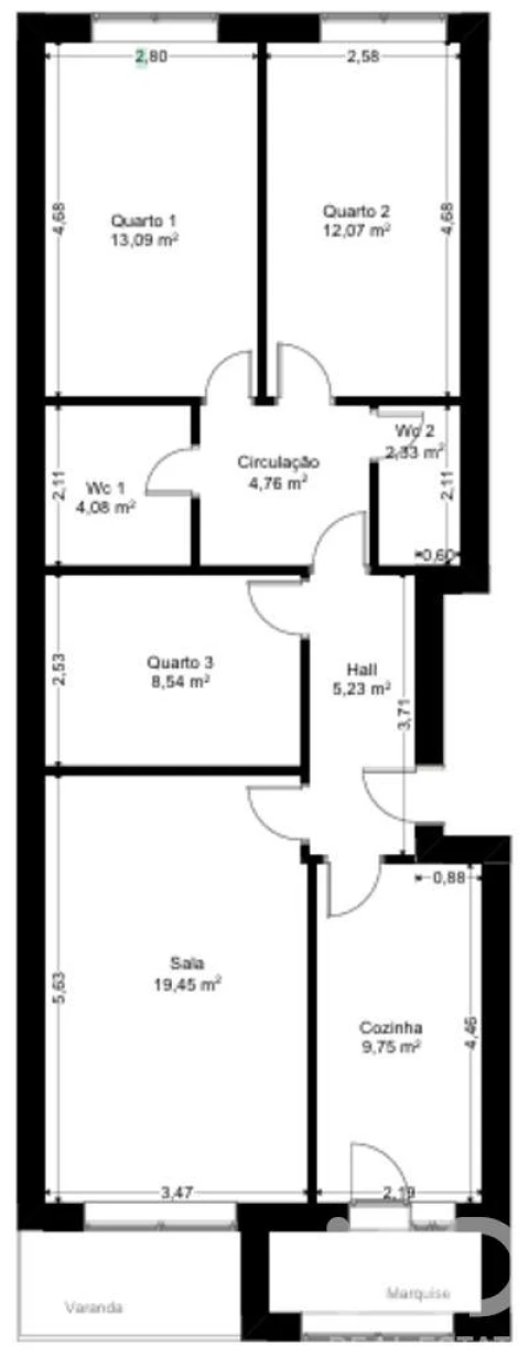 Apartamento T3 para Venda em Vila do Conde