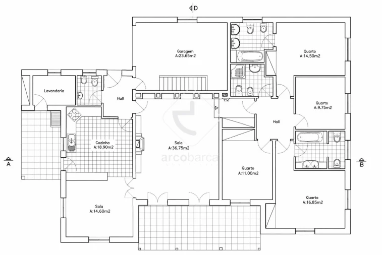 Moradia T4 para Venda em Couto Planta 1