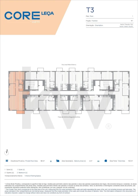Apartamento T3 para Venda em Matosinhos e Leça da Palmeira
