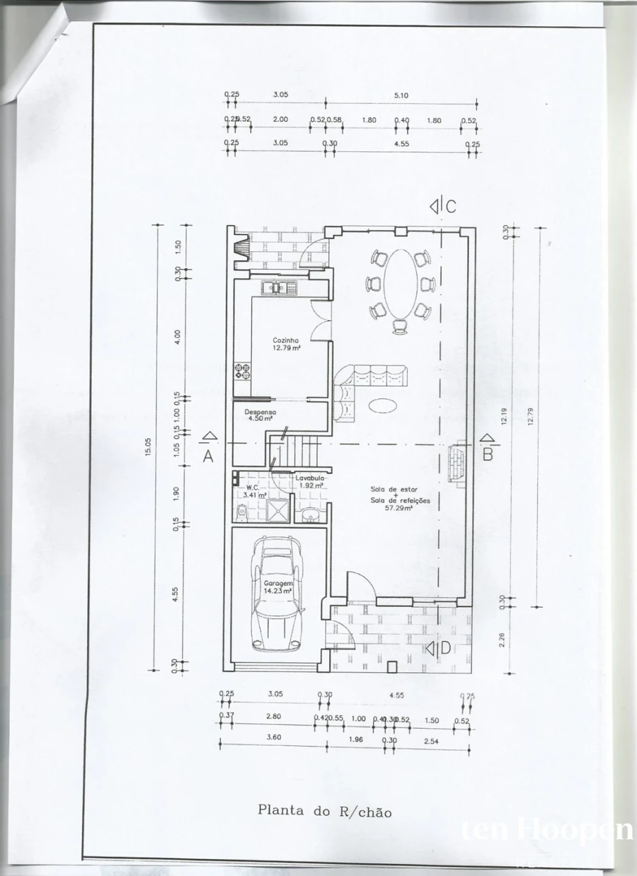 Moradia T3 para Venda em Luz Planta 1
