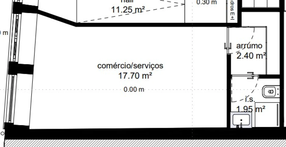 Loja para Arrendamento em Santa Maria Maior e Monserrate e Meadela Planta 1