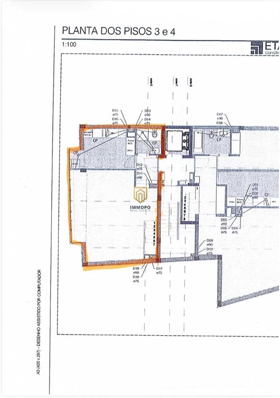 Apartamento T3 para Venda em Paranhos Planta 1