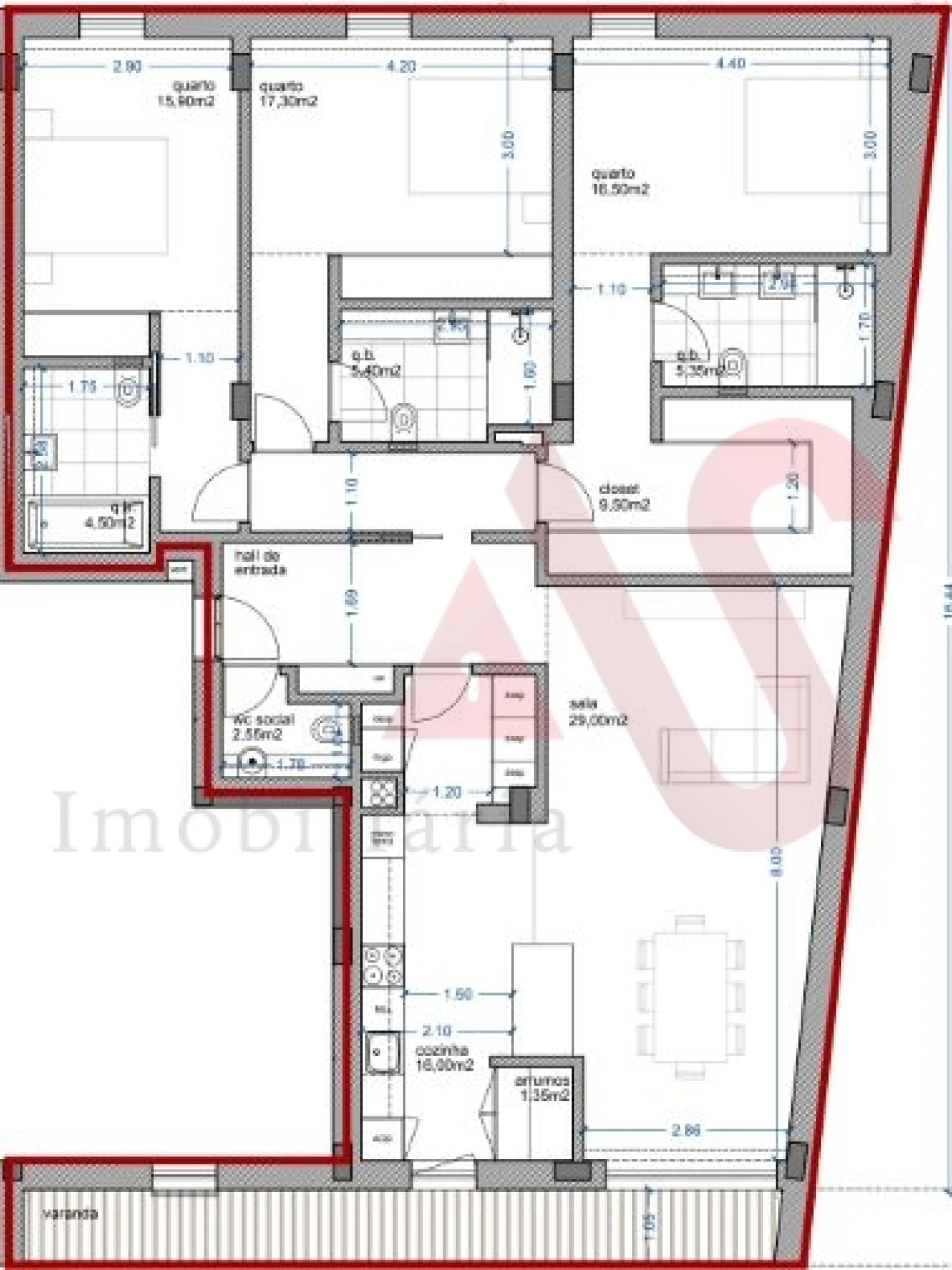 Apartamento T3 para Venda em Aguas Santas Foto 14