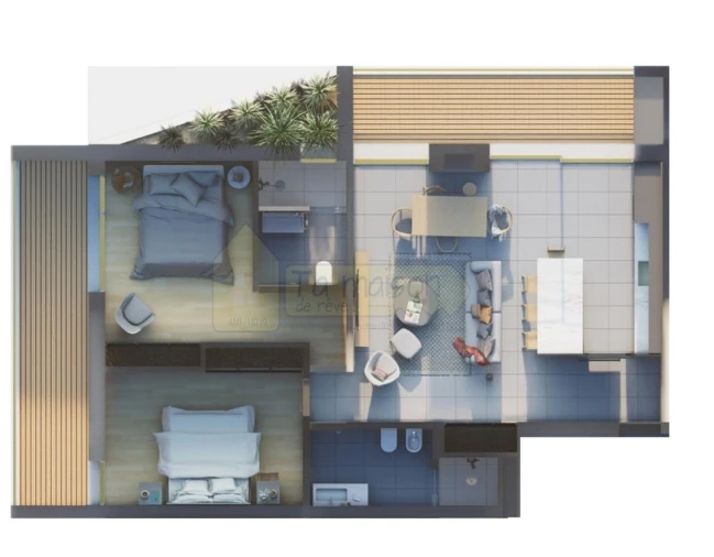 Apartamento T2 para Venda em Montenegro Foto 7