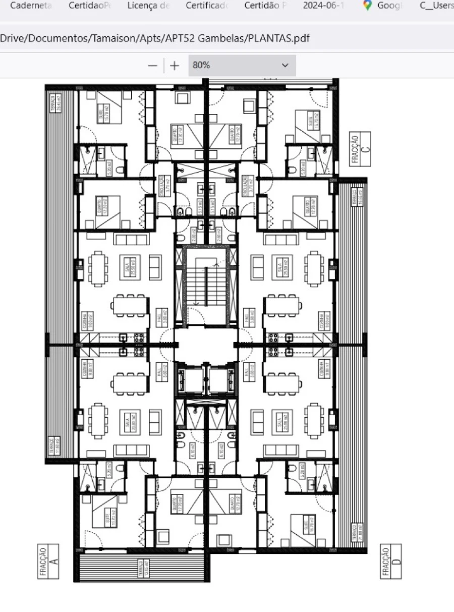 Apartamento T2 para Venda em Montenegro Planta 1