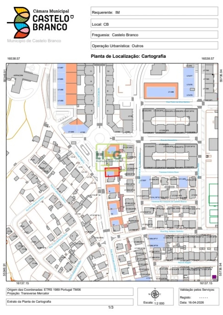 Terreno para Venda em Castelo Branco Planta 1