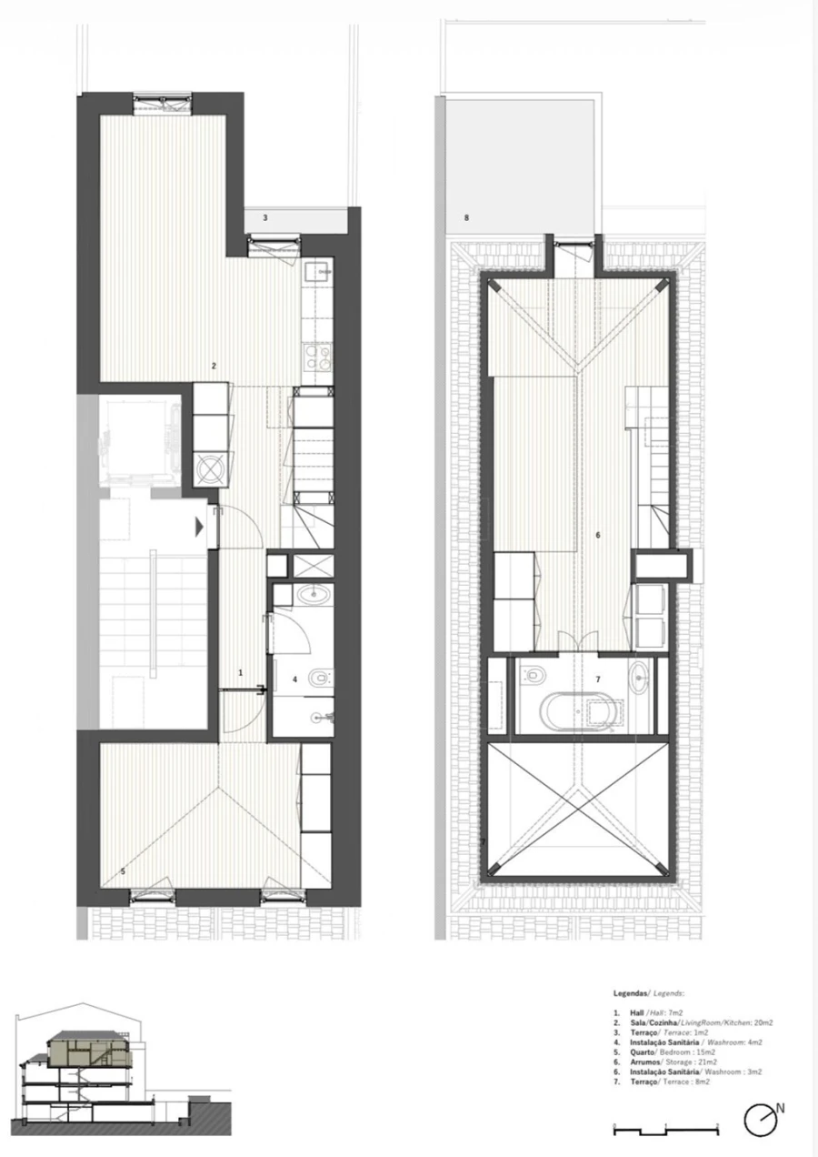 Apartamento T1 para Venda em Cedofeita, Santo Ildefonso, Sé, Miragaia, São Nicolau e Vitória Planta 1