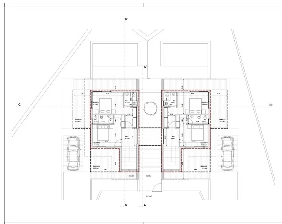 Moradia T3 para Venda em Afife Planta 2
