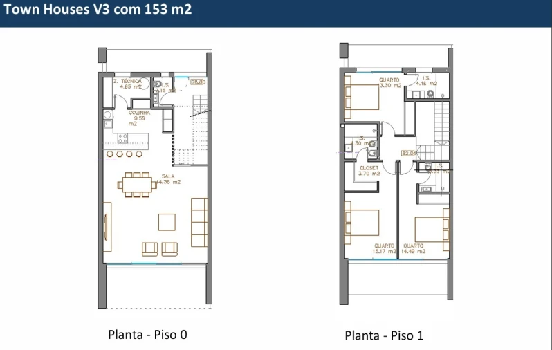 Moradia T3 para Venda em Vau Planta 1