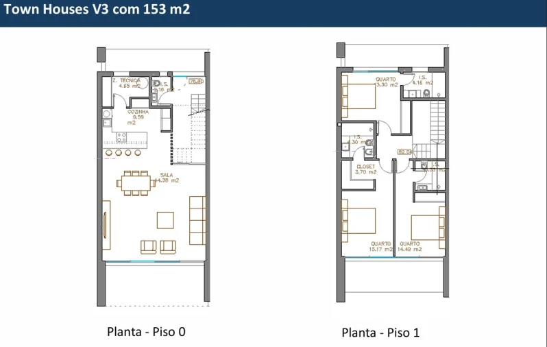 Moradia T3 para Venda em Vau Planta 1