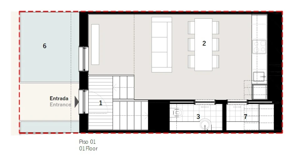 Apartamento T1 para Venda em Cedofeita, Santo Ildefonso, Sé, Miragaia, São Nicolau e Vitória Planta 2