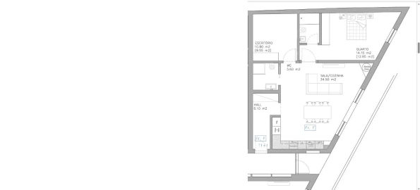 Apartamento T1 para Venda em Esgueira