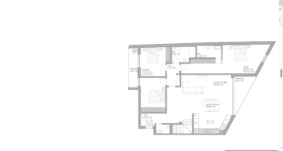 Apartamento T3 para Venda em Esgueira Planta 1