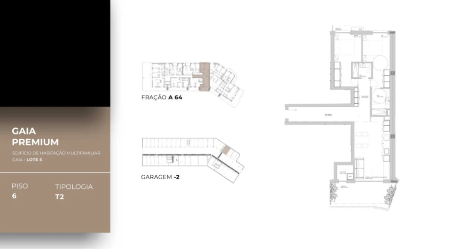 Apartamento T2 para Venda em Oliveira do Douro Planta 1
