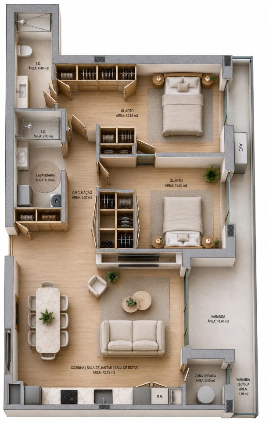 Apartamento T2 para Venda em Oliveira do Douro Planta 1