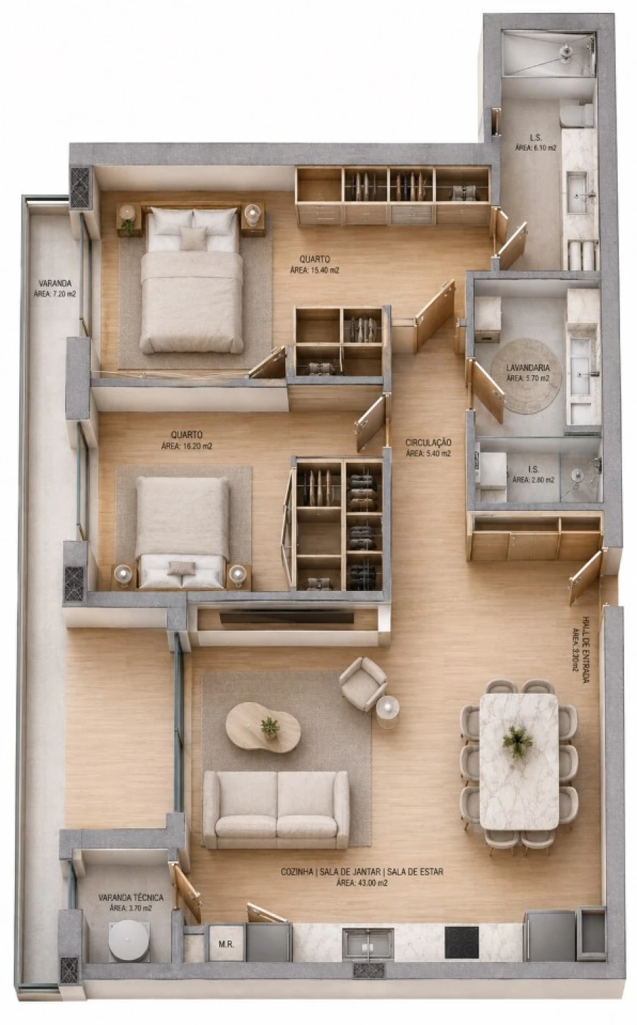 Apartamento T2 para Venda em Oliveira do Douro Planta 1
