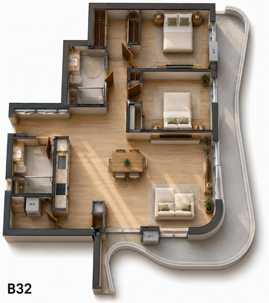 Apartamento T2 para Venda em Oliveira do Douro Planta 1