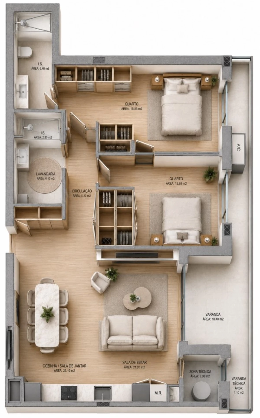 Apartamento T2 para Venda em Oliveira do Douro Planta 1