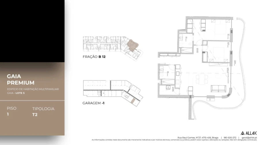 Apartamento T2 para Venda em Oliveira do Douro Planta 1