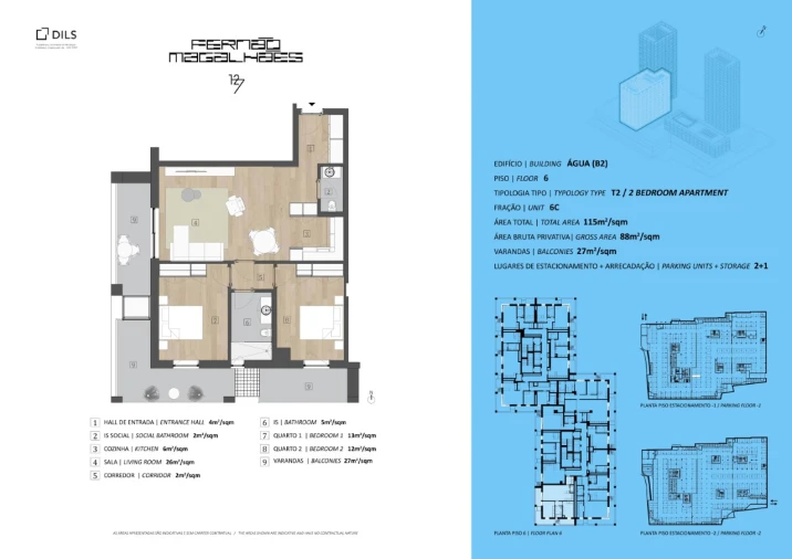 Apartamento T2 para Venda em Campanhã Planta 1